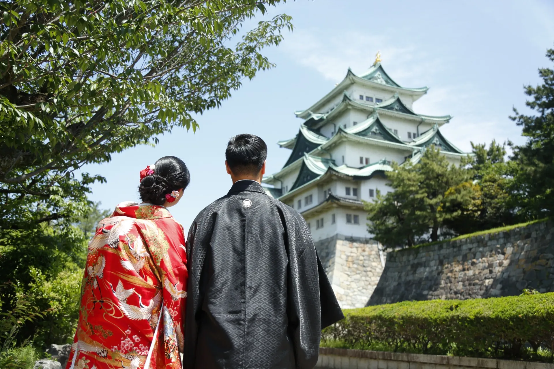 名古屋を象徴する歴史的な城「名古屋城」和装前撮り